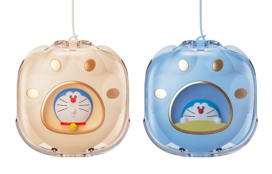 ROCK ROCK Doraemon Adjustable Breathing Light, With Lanyard Half In ear Cat Paw Bluetooth Headset