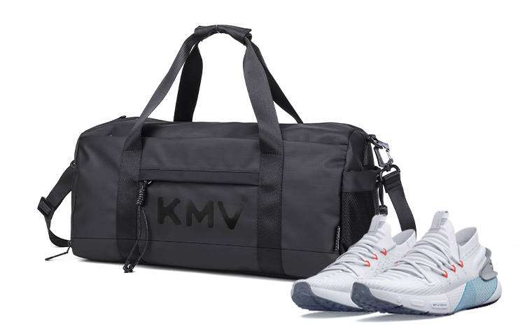 KMV KMV Polyester Gym Bag Large Unisex Shiny Black
