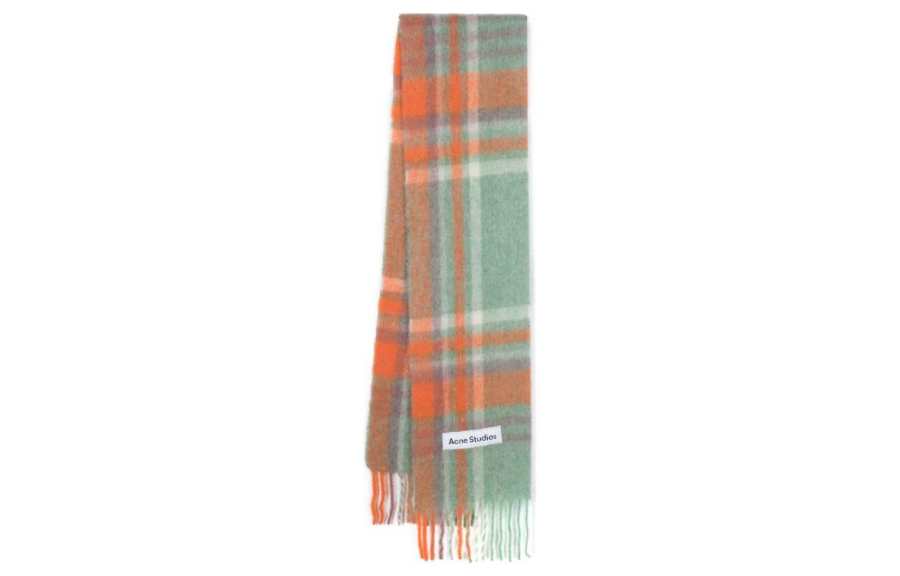 Acne Studios plaid-check brushed-effect scarf