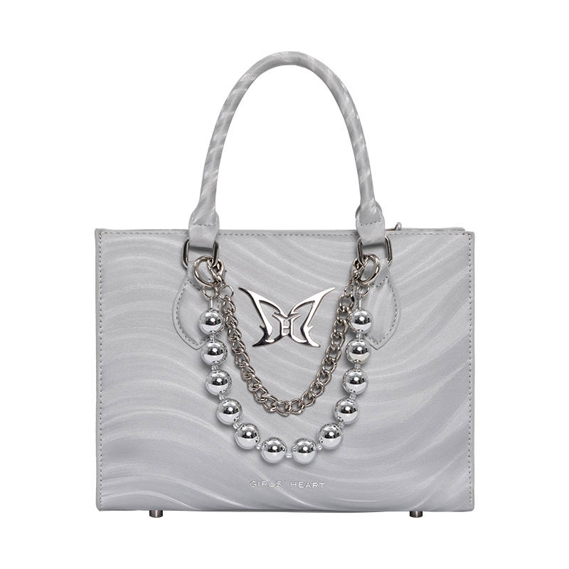 Girls Heart Original Artificial Leather Crossbody Handbag Women's Silver/Black/Pink/Gray/Blue