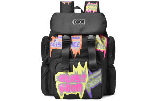 COEXISTENCE Polyester Backpack Basketball Bag Unisex Black/Multicolor