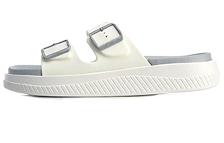 Li-Ning Li Ning Clap Comfortable Slip Resistant Abrasion Resistant Slide Slippers Women's White