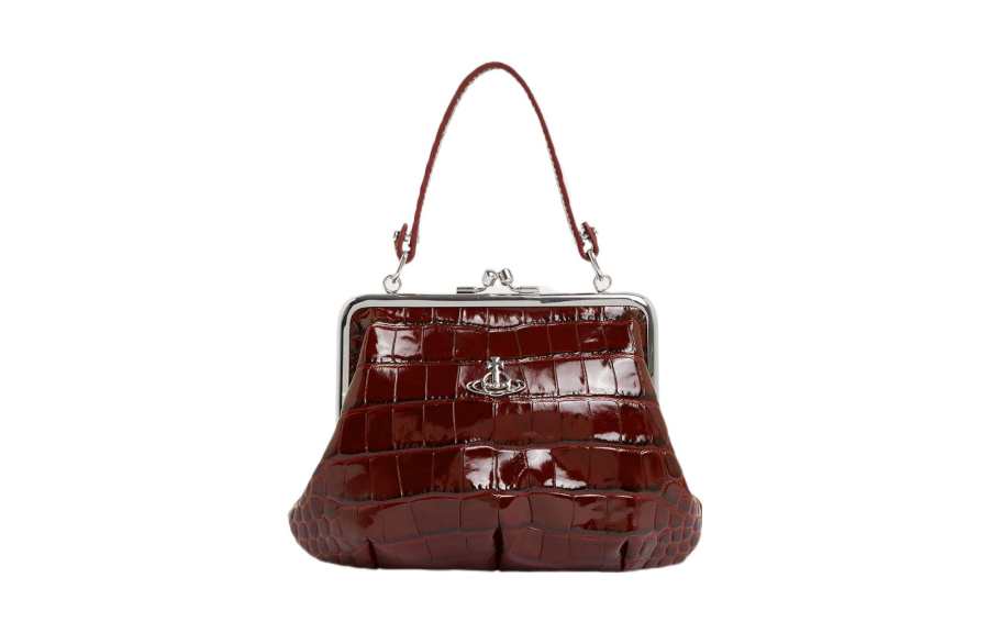 Vivienne Westwood Leather Shoulder Bag, Crossbody Bag, Wallet Women's Burgundy