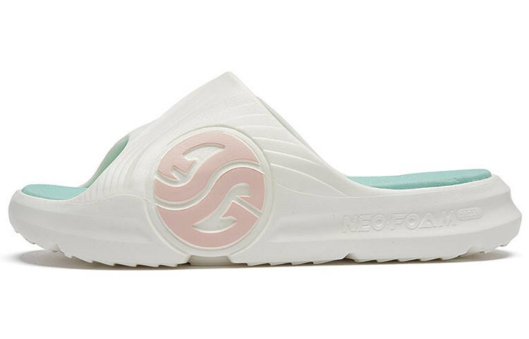 361° AG Trendy Mop Quiet Slide Slippers Women's White Cyan