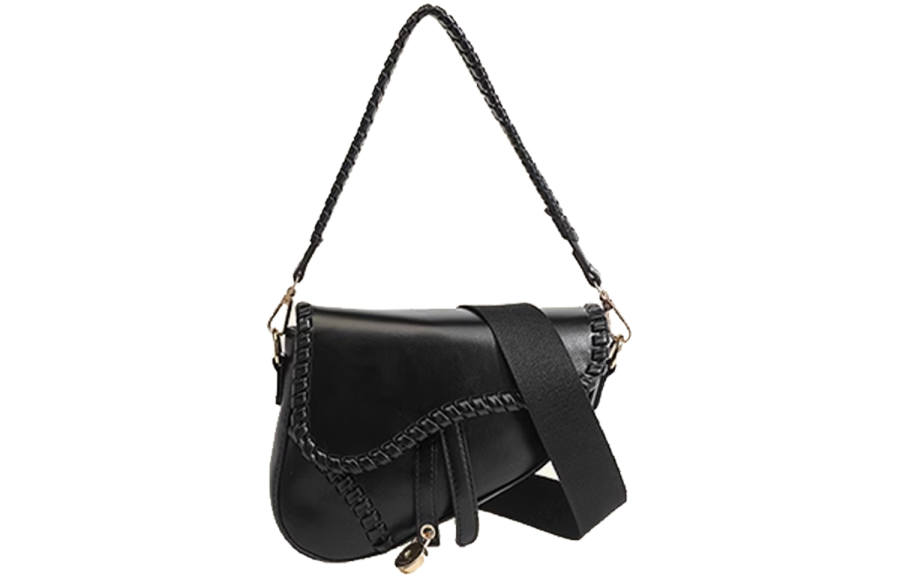 UNITE STAR Pu Good Looking Crossbody Bag, Shoulder Bag Unisex Black
