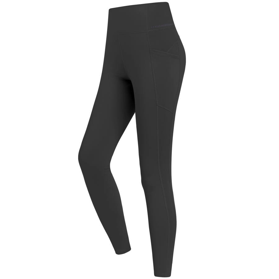 CAMEL Solid Color Running Tight Fit High Rise Thickened And Fleece Lined Yoga Pants Women's