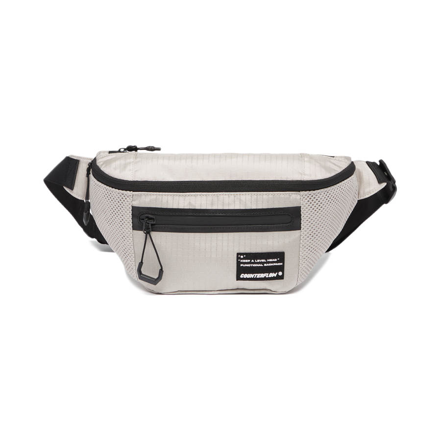 Li-Ning Li Ning Polyamide Sling Bag, Fanny Pack Regular Unisex Gray