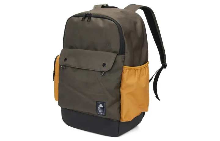 Adidas Adidas Polyester Laptop Bag Backpack Regular Unisex Dark Gray Olive Green