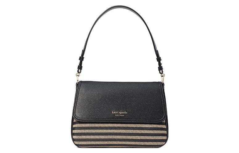 Kate Spade Knott Fabric With Leather Shoulder Bag, Handbag, Shoulder Bag Women's