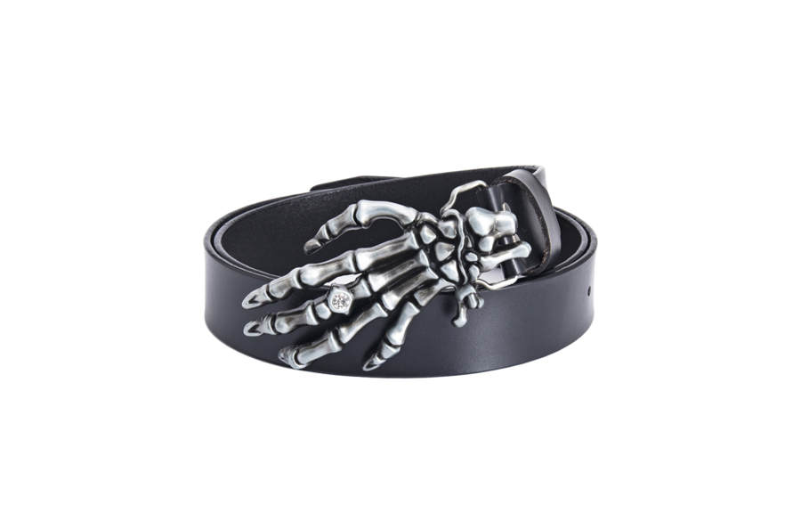ALIEN BANG Alloy+Cow Split Leather Belts Men's Width 3.8CM