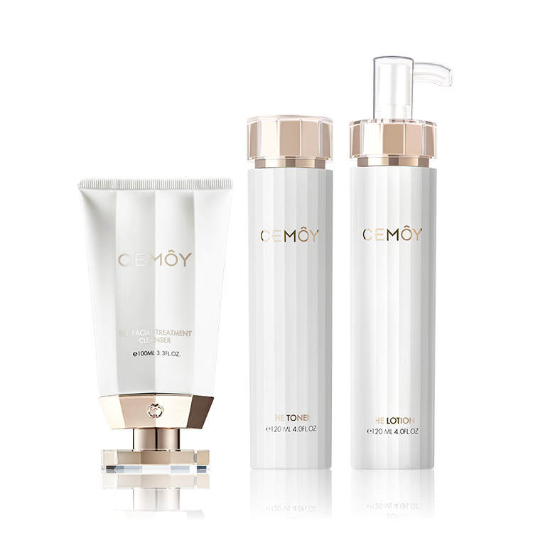 Cemoy Fourth Generation White Gold Luminous Watery Cleansing Sun Protection Face Cream Skincare Sets