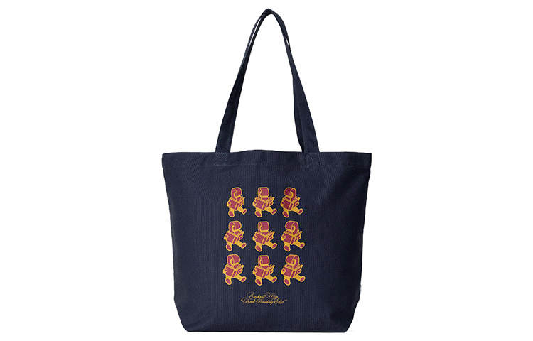 Carhartt WIP Cotton Tote Bag, Shopping Bag, Handbag, Shoulder Bag Men's Navy Blue