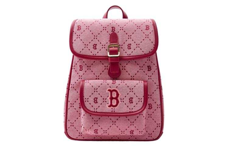 MLB MLB Artificial Leather Backpack Regular Unisex Pink