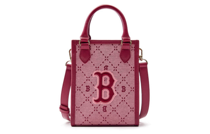 MLB MLB Cotton Tote Bag, Shopping Bag, One Shoulder, Crossbody Bag Handbag Mini Women's Rose Red