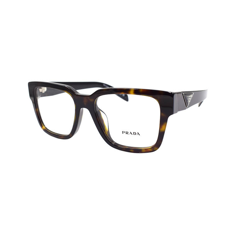 PRADA Prada enamel-logo square-frame glasses