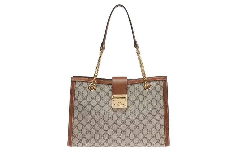 GUCCI Padlock Canvas With Leather Lock Bag, Tote Bag, Shopping Bag, Crossbody Handbag, Shoulder Bag Medium Women's