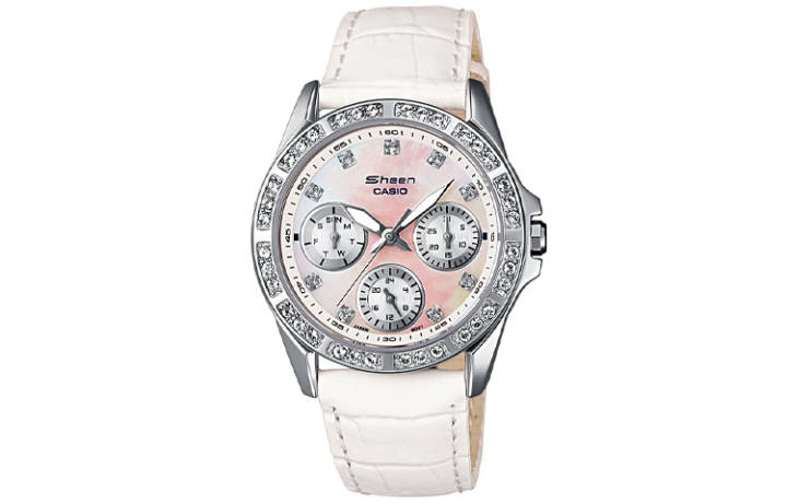 CASIO CASIO Women's SHEEN 33mm Mother Of Pearl Color Watch SHN-3013L-7A