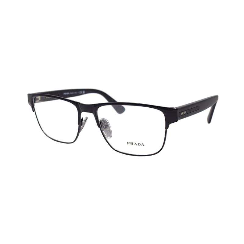 PRADA PRADA Rectangular Eyeglass Frames Men's