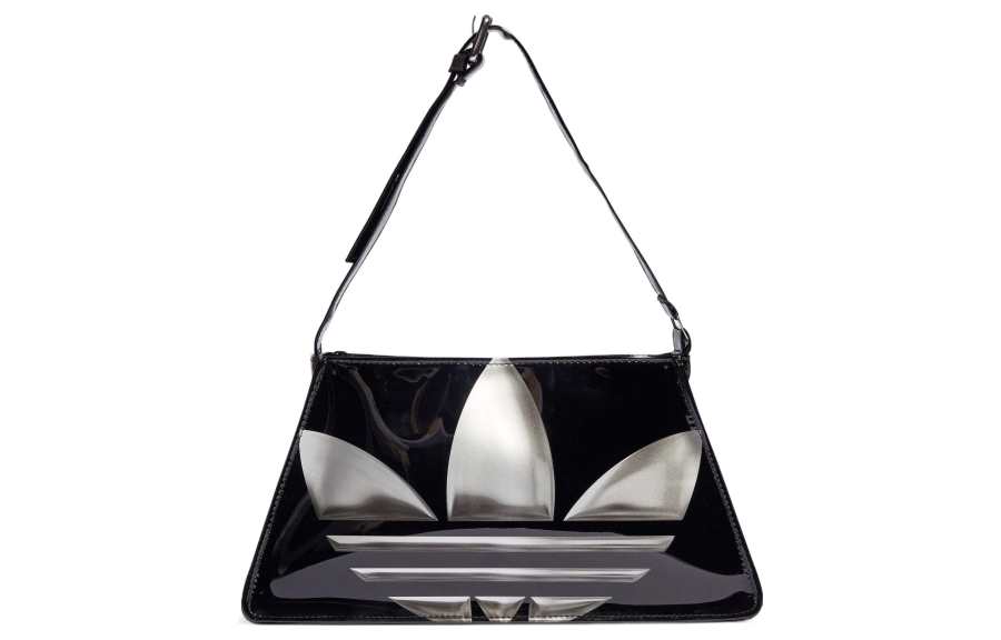 Adidas Originals Trefoil Polyurethane Leather Handbag Mini Unisex Black