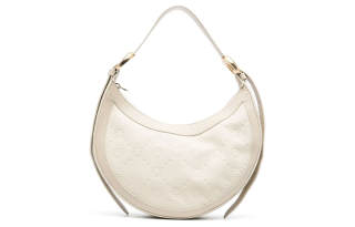 Marine Serre Calfskin Crossbody Bag, Shoulder Bag Women's White