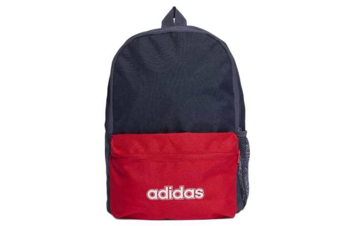 Adidas Adidas Recycled Polyester Plain Weave Fabric Backpack Regular Men's Marine Blue/Red