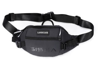 Sisea Oxford Crossbody Bag, Fanny Pack, Shoulder Bag, Sling Bag Regular Unisex Black/Gray