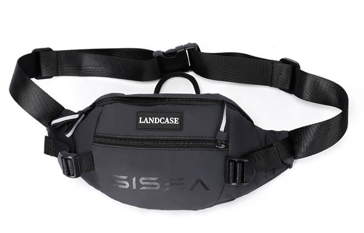 Sisea Oxford Crossbody Bag, Fanny Pack, Shoulder Bag, Sling Bag Regular Unisex Black/Gray