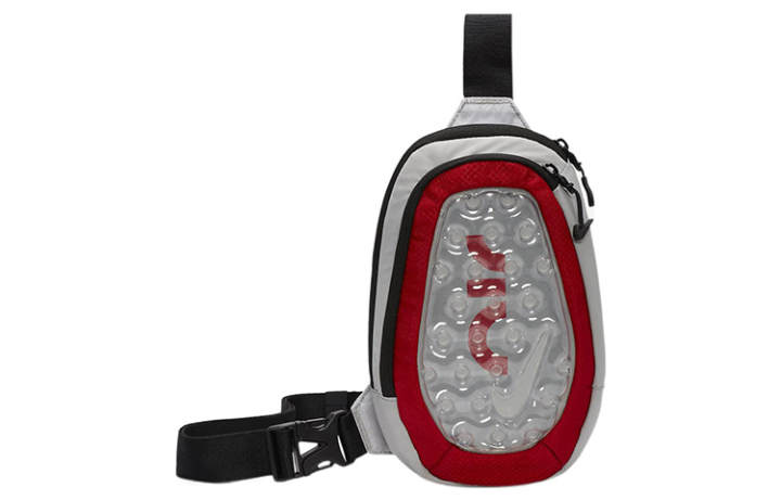 Nike Nike Nylon Shoulder Bag, Crossbody Bag, Sling Bag Regular Unisex Gray/Red