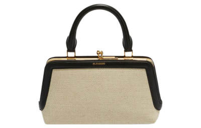 JIL SANDER Goji Cotton With Linen Shoulder Bag, Crossbody Bag, Handbag Mini Women's Light Umber