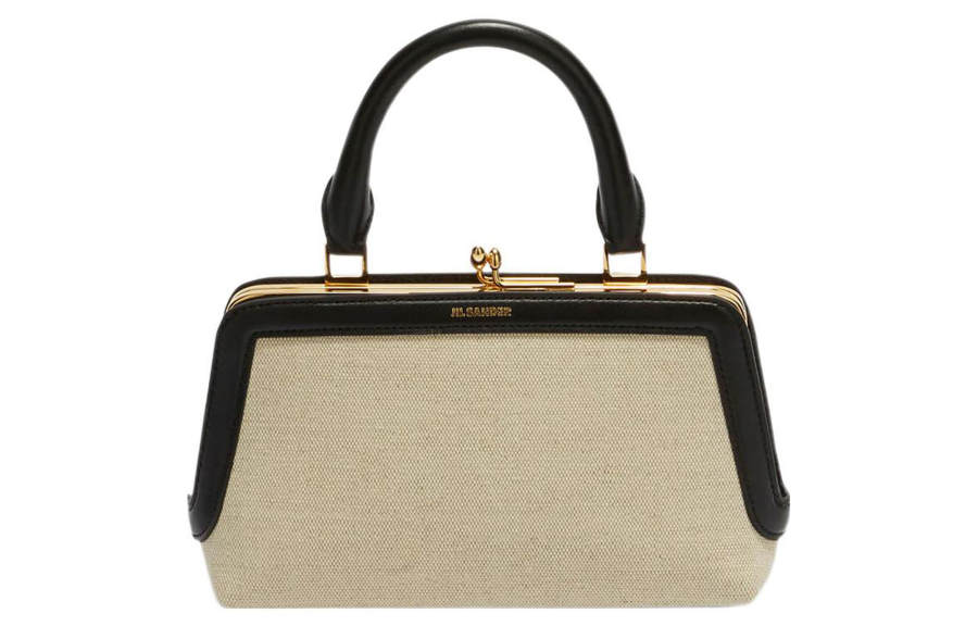 JIL SANDER JIL SANDER Goji Cotton With Linen Shoulder Bag, Crossbody Bag, Handbag Mini Women's Light Umber