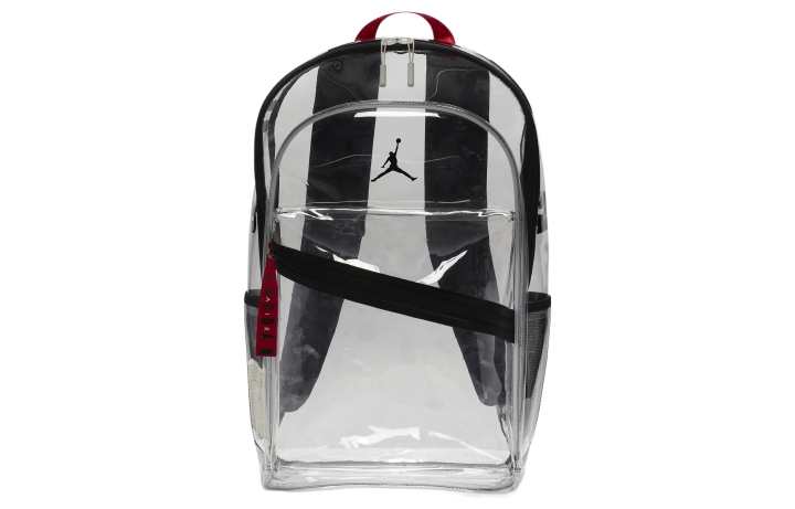 Jordan Jordan Polyurethane Patrol Bag Backpack Regular Men's Transparent Black