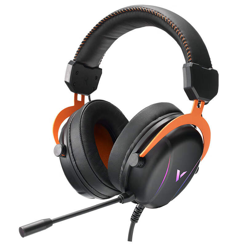 RAPOO VH350S Wired 7.1 Surround Sound Esports Gaming USB Headset, 3D Effect Surround Sound, Black Head mounted