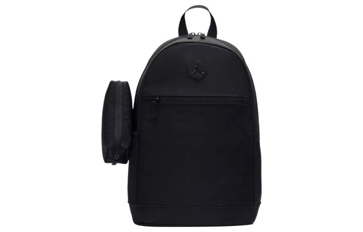Jordan Jordan Zip Closure Polyester Backpack Regular Unisex Black