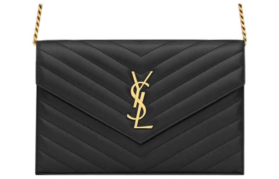 SAINT LAURENT Sheepskin Shoulder Bag, Crossbody Bag Women's Black
