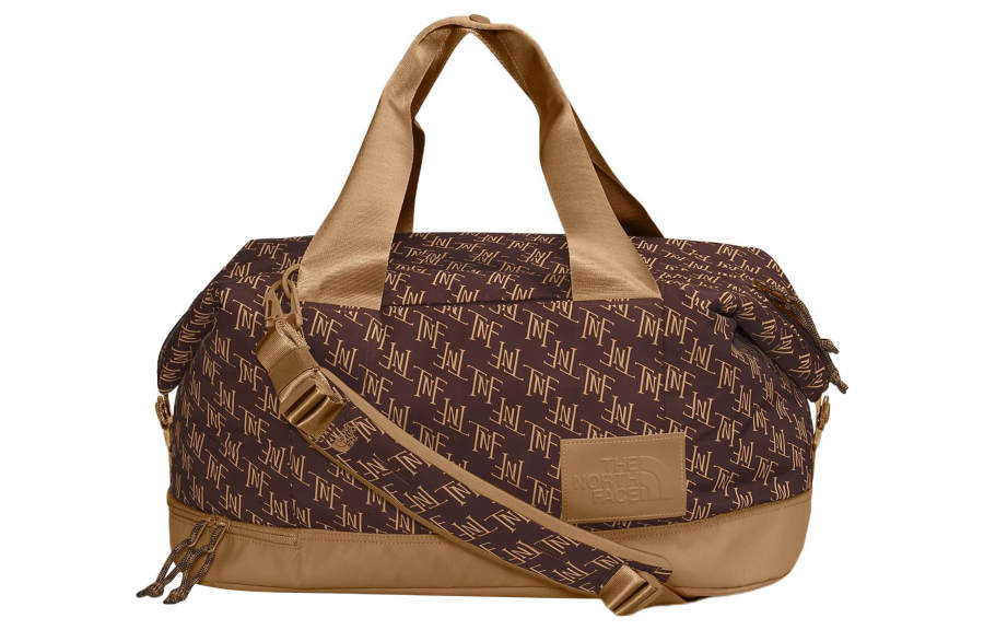 THE NORTH FACE 68L Portable One Shoulder Travel Outdoor Bag Nylon Brown Women's