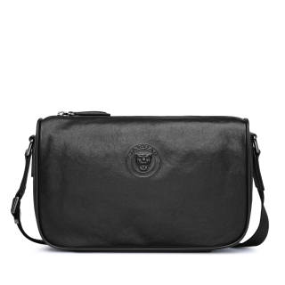 JAGUAR Cow Leather Shoulder Bag Regular Men's Black