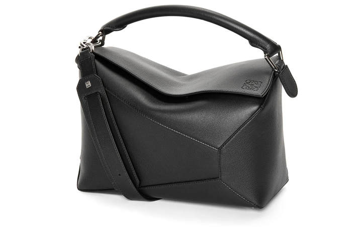 LOEWE LOEWE Puzzle Cow Leather Puzzle Bag, Shoulder Bag, Crossbody Bag, Handbag Regular Women's Black
