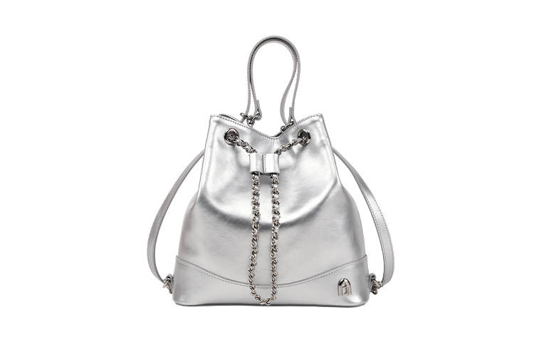 LA FESTIN Cow Leather Large Capacity Premium Aesthetic Chain Bag Backpack Women's