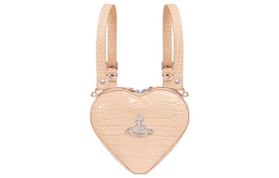 Vivienne Westwood Calfskin Backpack Mini Women's Cream Pink