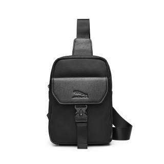 JAGUAR Cow Leather Crossbody Bag, Backpack, Sling Bag Medium Men's Black