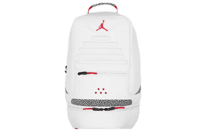 Jordan Jordan Air Jordan 3 Fabric Basketball Bag Backpack Unisex White