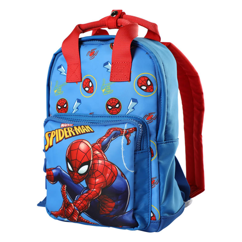 MESUCA MARVEL Collaboration Zip Closure Polyester Carry Backpack Small Kids' Blue Spider Man