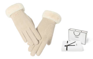 VINEY Polyester Knit Gloves Women's