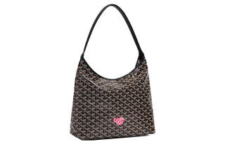 GOYARD Bohème Hobo Canvas With Leather Canvas Bag, Hobo Bag, Shoulder Bag Shoulder Bag Women's