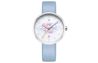 Dickies Wrist Watches Quartz Movement Leather Strap 34mm White Dial Women's Watch