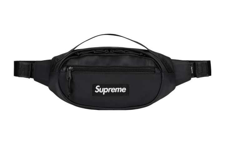 Supreme Supreme Cow Leather Crossbody Bag, Sling Bag, Fanny Pack Regular Unisex Black