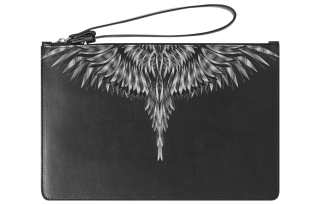 Marcelo Burlon Leather Clutch Regular Men's Black