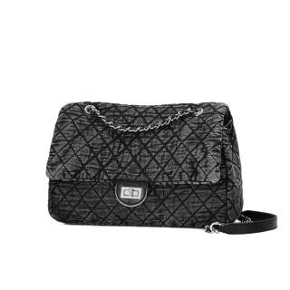 CASSILE Denim Unisex One Shoulder Crossbody Hobo Bag Large Women's Volcanic Ash