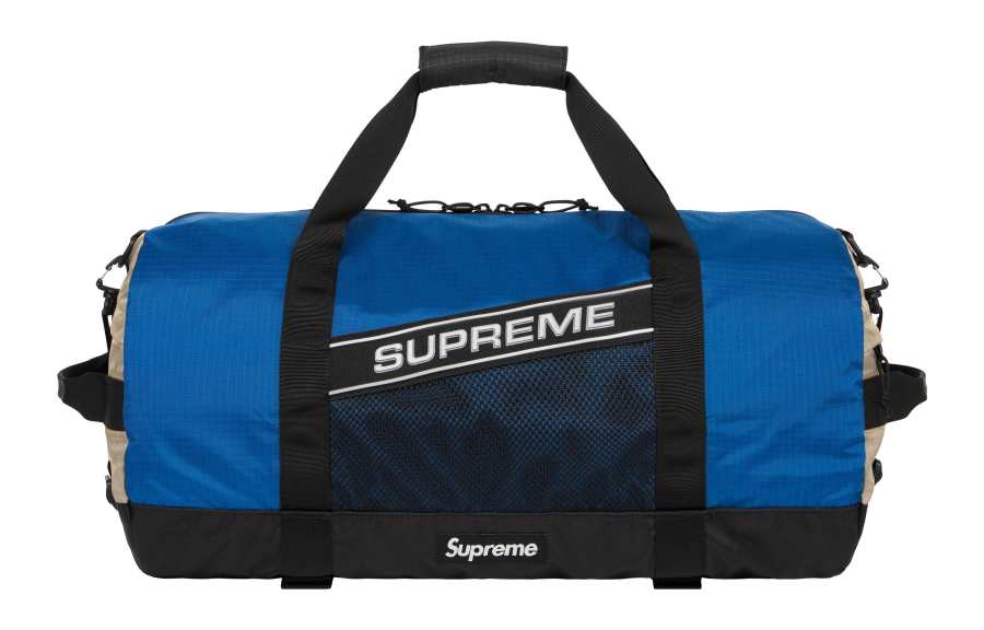 Supreme Supreme 42L Nylon Gym Bag, Shoulder Bag, Crossbody Bag, Handbag, Travel Bag Unisex Blue Gray Multicolor