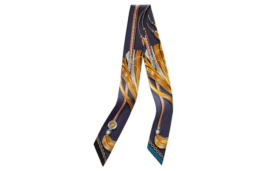 HERMES HERMES Scarves Women's Dark Blue